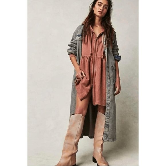 Free People Run Run Cardi Hooded Zip Up Sweatshirt Size XS - Picture 2 of 7